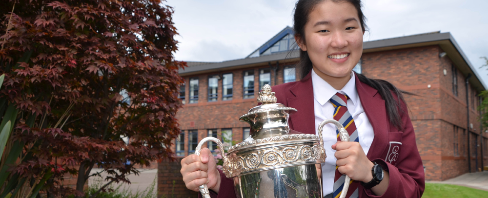 Winner of the Emmanuel College Vardy Award for Excellence, Holly Ip