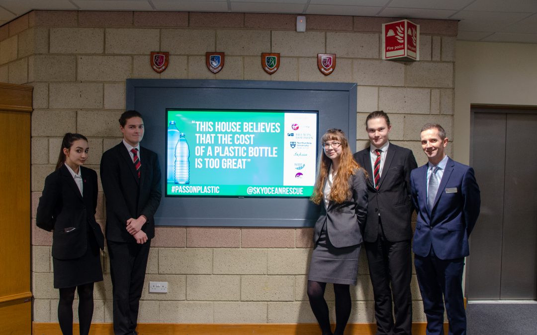 “This House believes that the cost of a plastic bottle is too great!”
