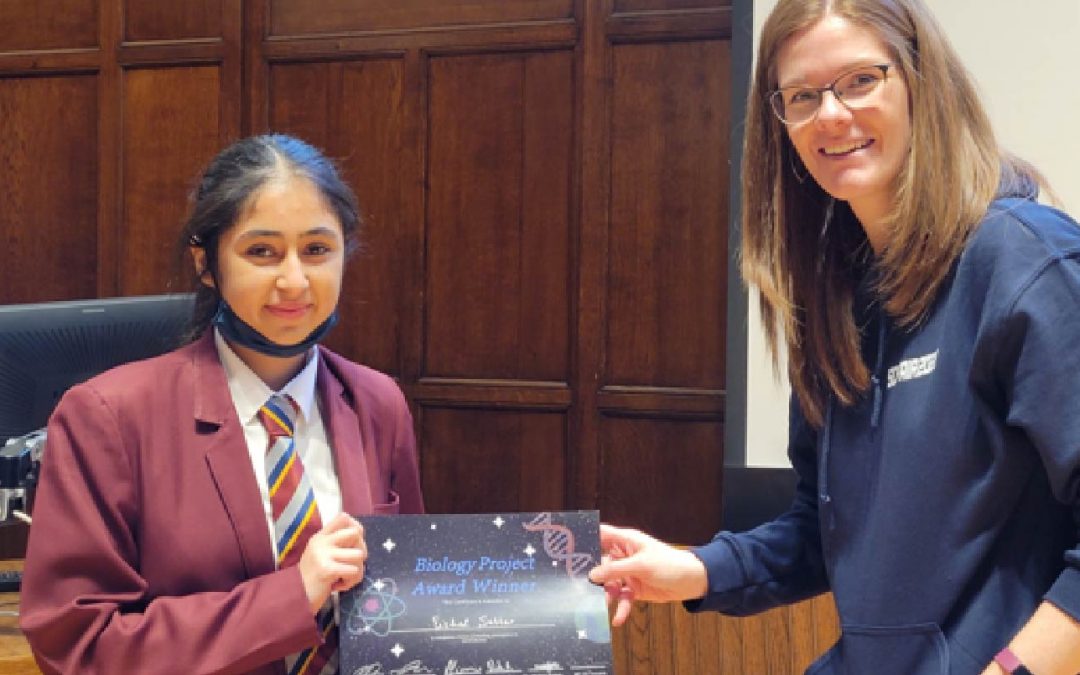 Budding Biologist wins award for cancer research