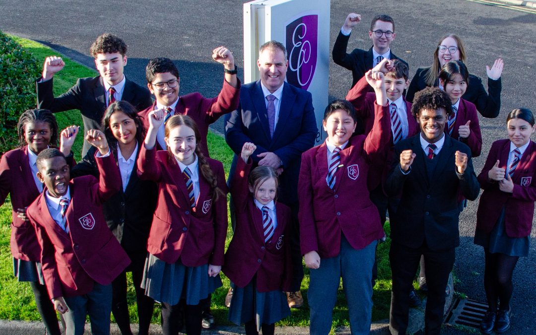 College celebrates Ofsted ‘outstanding’ clean sweep